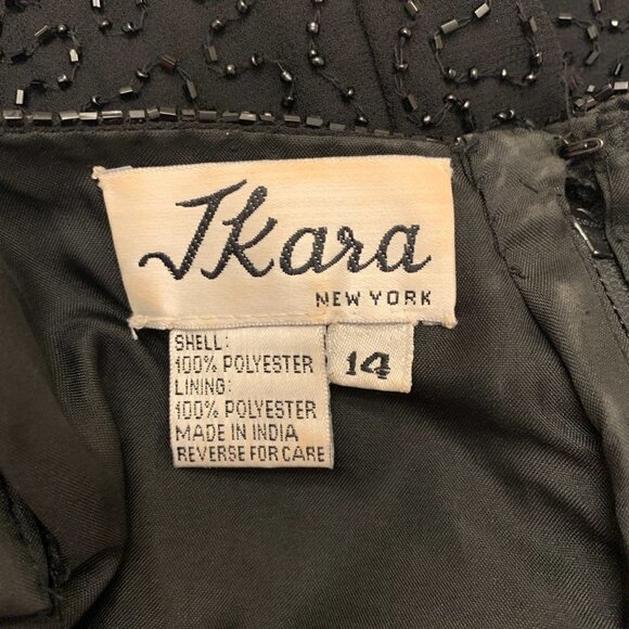 J Kara Beaded Black Midi Dress - Picture 4 of 4